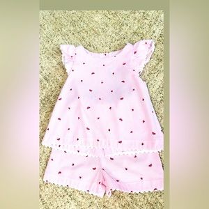 Girls top and bottom size 6